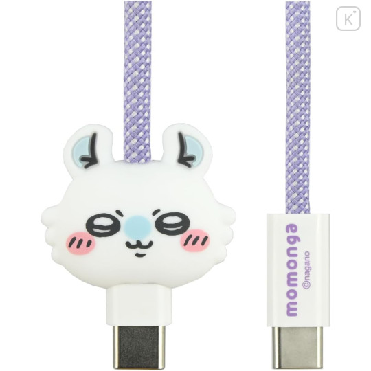 Japan Chiikawa PD60W USB Type-C Mascot Magnetic Cable - Momonga - 1