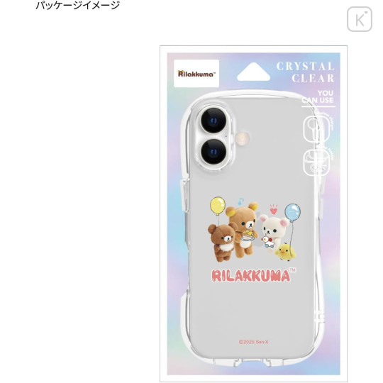 Japan San-X Crystal Clear iPhone 17 Case - Rilakkuma : Stuffed Toy - 7