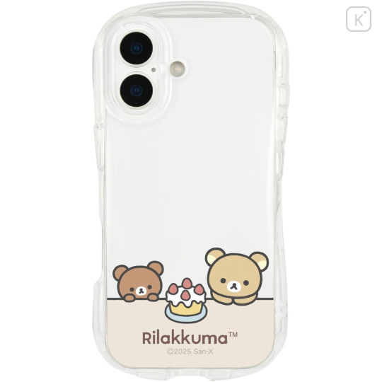 Japan San-X Crystal Clear iPhone 17 Case - Chairoikoguma & Rilakkuma : Cake - 1
