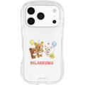Japan San-X Crystal Clear iPhone 17 Pro Case - Rilakkuma : Stuffed Toy - 1