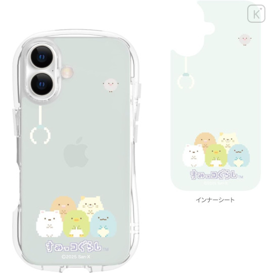 Japan San-X Crystal Clear iPhone 17 Case - Sumikko Gurashi : Pixel - 2