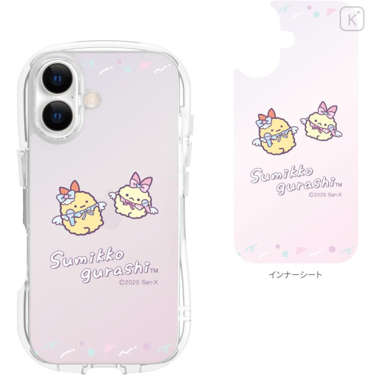 Japan San-X Crystal Clear iPhone 17 Case - Sumikko Gurashi : Aji Furai no Shippo - 2