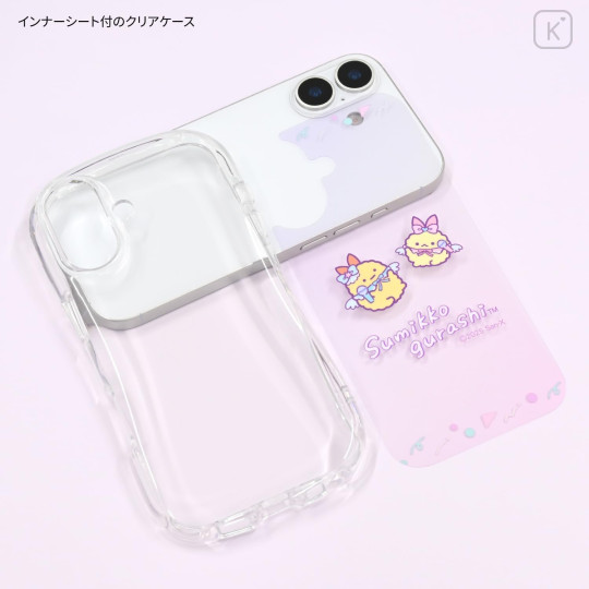 Japan San-X Crystal Clear iPhone 17 Case - Sumikko Gurashi : Aji Furai no Shippo - 3