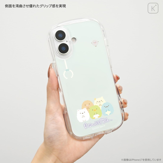 Japan San-X Crystal Clear iPhone 17 Pro Case - Sumikko Gurashi : Pixel - 6