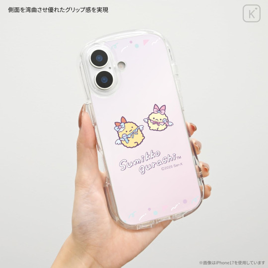 Japan San-X Crystal Clear iPhone 17 Pro Case - Sumikko Gurashi : Aji Furai no Shippo - 6