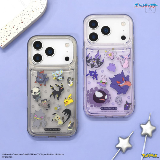Japan Pokemon IIIIfit Clear iPhone 17 Pro Case - Pocket Monster : Purple - 5