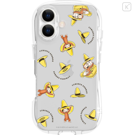 Japan Curious George Crystal Clear iPhone 17 Case - Hat - 1