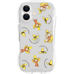 Japan Curious George Crystal Clear iPhone 17 Case - Hat