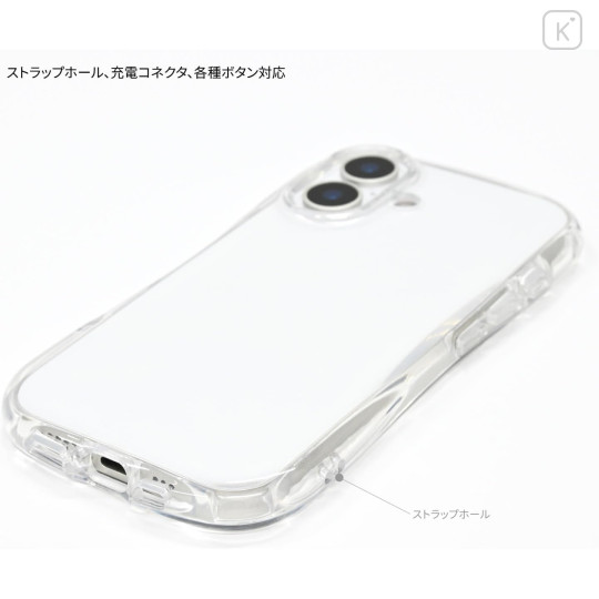 Japan Curious George Crystal Clear iPhone 17 Case - Hat - 4