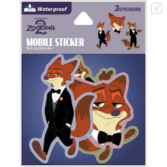 Japan Disney Mobile Sticker Pack - Zootopia : Nick Wilde - 1