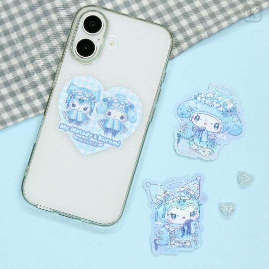 Japan Sanrio Mobile Sticker Pack - Kuromi & My Melody : Dolly Mix - 5