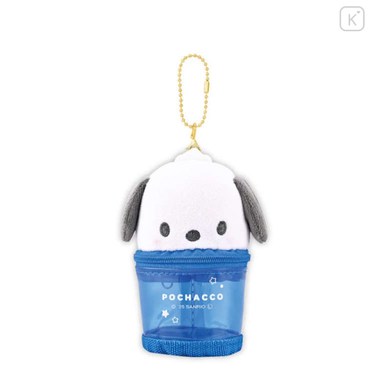 Japan Sanrio Clear Accessory Case - Pochacco : Face - 1
