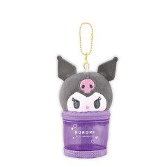 Japan Sanrio Clear Accessory Case Keychain - Kuromi : Face