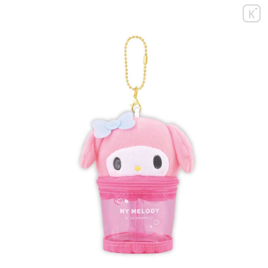 Japan Sanrio Clear Accessory Case Keychain - My Melody : Face - 1