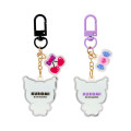 Japan Sanrio Original Keychain Set - Kuromi : Smiley Duos - 2