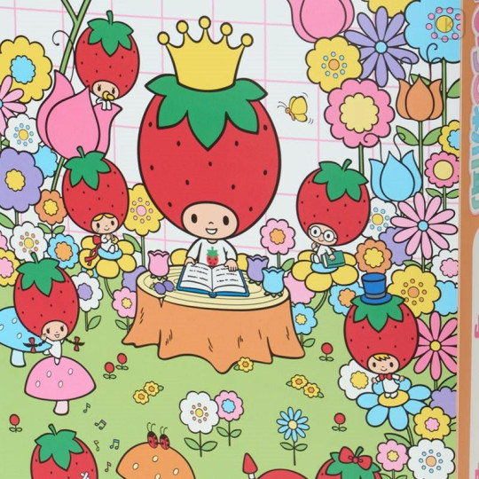 Japan Sanrio Original Strawberry Newspaper File - Heart - 5