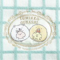 Japan San-X Embroidered Mini Towel Handkerchief - Sumikko Gurashi : Raccoon Tanuki Round Restaurant Shirokuma Tonkatsu - 2