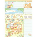 Japan San-X Letter Envelope Set - Sumikko Gurashi : Raccoon Tanuki Round Restaurant - 1