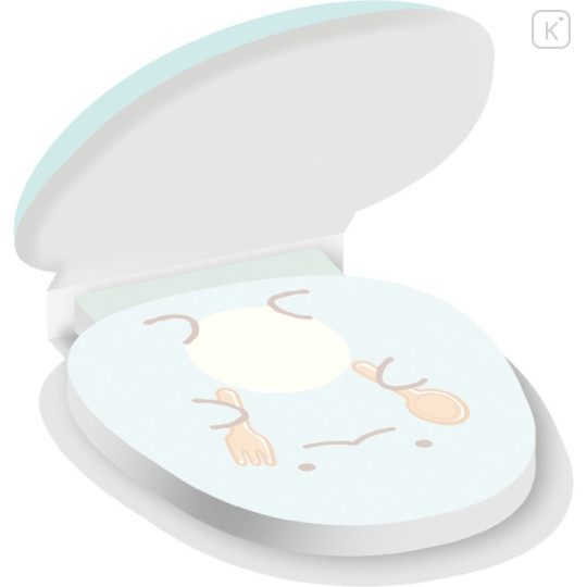 Japan San-X Sticky Notes with Squishy Cover - Sumikko Gurashi : Raccoon Tanuki Round Restaurant Tokage - 3
