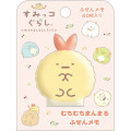 Japan San-X Sticky Notes with Squishy Cover - Sumikko Gurashi : Raccoon Tanuki Round Restaurant Ebifurai no Shippo - 1
