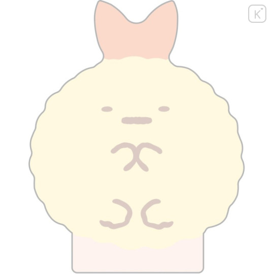 Japan San-X Sticky Notes with Squishy Cover - Sumikko Gurashi : Raccoon Tanuki Round Restaurant Ebifurai no Shippo - 2