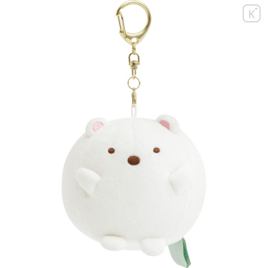 Japan San-X Hanging Plush - Sumikko Gurashi : Raccoon Tanuki Round Restaurant Round Shirokuma - 1