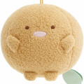 Japan San-X Hanging Plush - Sumikko Gurashi : Raccoon Tanuki Round Restaurant Round Tonkatsu Fried Pork - 2