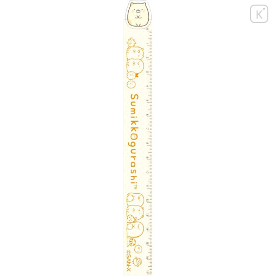 Japan San-X Mascot Ruler 17cm - Sumikko Gurashi : Neko - 1