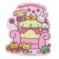 Japan Sanrio Vinyl Sticker - Pompompurin : King Pink - 1