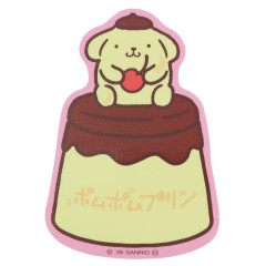 Japan Sanrio Vinyl Sticker - Pompompurin : Pudding Cherry