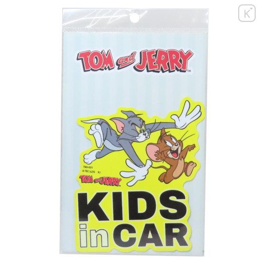 Japan Tom and Jerry Car Vinyl Sticker - Kids in Car Chasing - 1