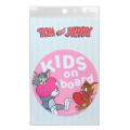 Japan Tom and Jerry Car Vinyl Sticker - Kids On Board Pink - 1