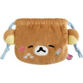 Japan San-X Plush Drawstring Bag - Rilakkuma : Yuruyuru Pokapoka Warm and Cozy - 2