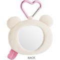 Japan San-X Plush Mirror - Korilakkuma : Rilakkuma Yuruyuru Pokapoka Warm and Cozy Heart Carabiner - 2