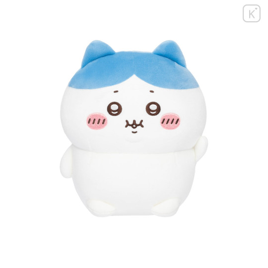 Japan Chiikawa Chubby Hand-sized Plush Toy - Hachiware : Smile - 4