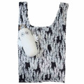 Japan Moomin Eco Shopping Bag & Mascot Plush - Hattifatteners : Black - 1