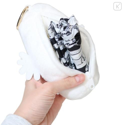 Japan Moomin Eco Shopping Bag & Mascot Plush - Hattifatteners : Black - 5