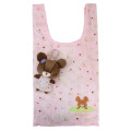 Japan The Bear's School Eco Shopping Bag & Mascot Plush - Berry Pink - 1