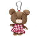 Japan The Bear's School Eco Shopping Bag & Mascot Plush - Gingham Red - 4