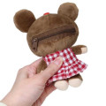 Japan The Bear's School Eco Shopping Bag & Mascot Plush - Gingham Red - 5