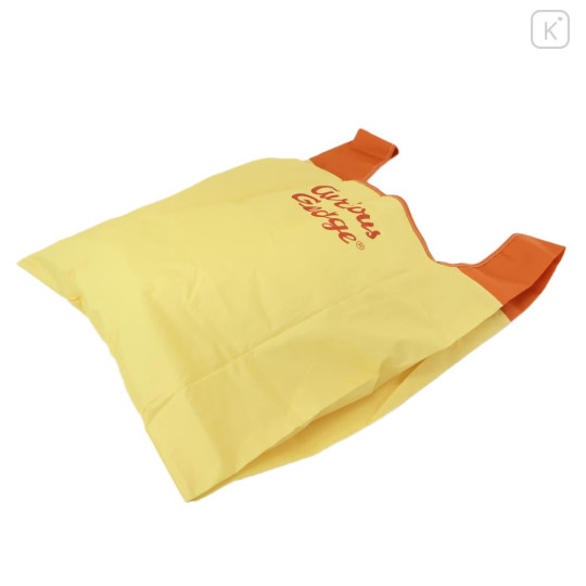 Japan Curious George Eco Shopping Bag With Pocket - Good Morning - 2