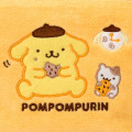 Japan Sanrio Original Small Embroidered Cosmetic Pouch with Snack - Pompompurin : Yellow - 5