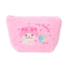 Japan Sanrio Original Small Embroidered Cosmetic Pouch with Snack - My Melody