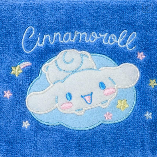 Japan Sanrio Original Small Embroidered Cosmetic Pouch with Snack - Cinnamoroll - 5