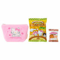 Japan Sanrio Original Small Embroidered Cosmetic Pouch with Snack - Charmmy Kitty - 2