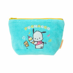 Japan Sanrio Original Small Embroidered Cosmetic Pouch with Snack - Pochacco