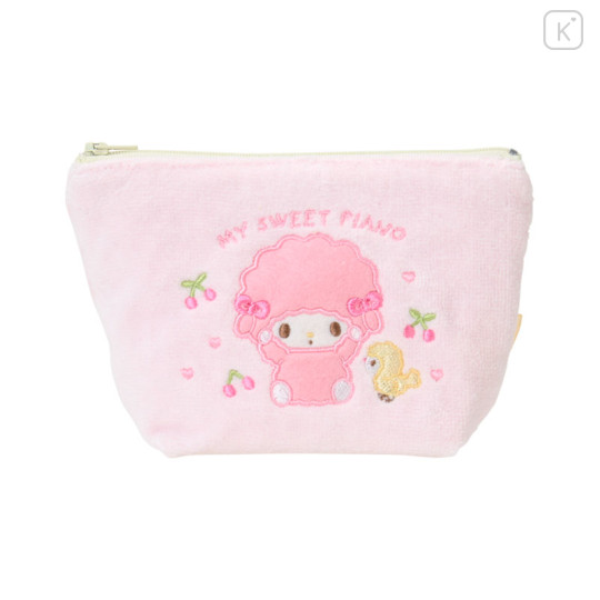Japan Sanrio Original Small Embroidered Cosmetic Pouch with Snack - My Sweet Piano - 1