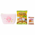 Japan Sanrio Original Small Embroidered Cosmetic Pouch with Snack - My Sweet Piano - 2