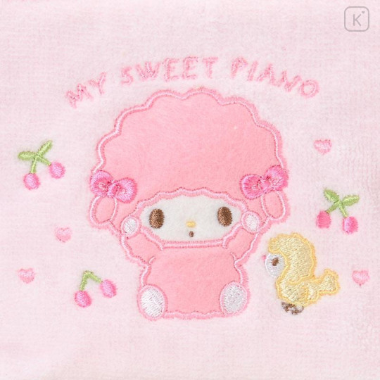Japan Sanrio Original Small Embroidered Cosmetic Pouch with Snack - My Sweet Piano - 5