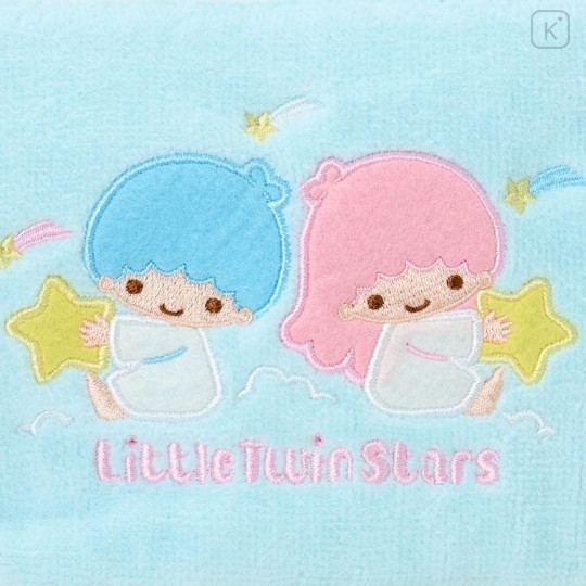 Japan Sanrio Original Small Embroidered Cosmetic Pouch with Snack - Little Twin Stars - 5